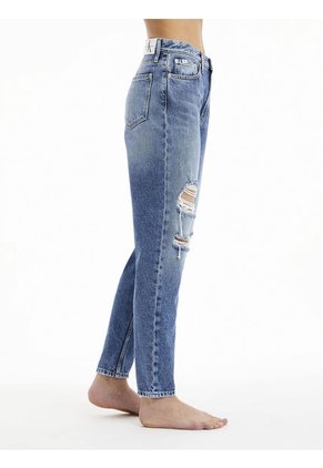 Jeans High Rise Mom Azul Calvin Klein