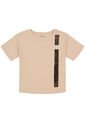 Camiseta Con Cuello Redondo Niña Beige Calvin Klein de Calvin Klein