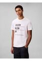 Camiseta Blanca Con Estampado Gráfico De New York Calvin Klein de Calvin Klein