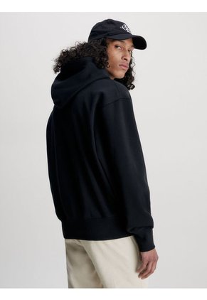 Sudadera Con Capucha Y Logo Hombre Negro Hombre Negro Calvin Klein