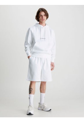 Sudadera Con Capucha Y Logo Hombre Blanco Hombre Blanco Calvin Klein