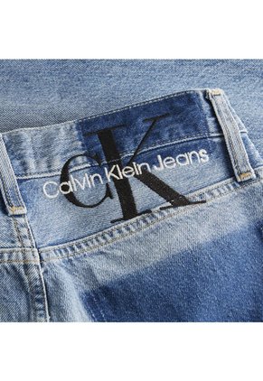 Jeans Celeste Con Logo Bordado Para Mujer Calvin Klein