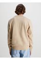 Sudadera Con Monograma Hombre Beige Calvin Klein de Calvin Klein