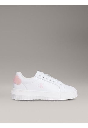 Tenis Blanco Chunky Cupsole Con Parche Calvin Klein