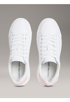 Tenis Blanco Chunky Cupsole Con Parche Calvin Klein