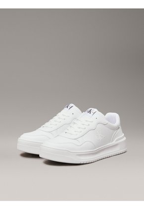 Tenis Blanco Low Cut Con Cordones Para Niñas Calvin Klein