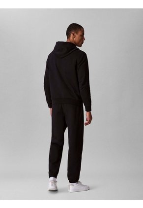 Buzo Negro De Felpa Con Logotipo Bordado Calvin Klein