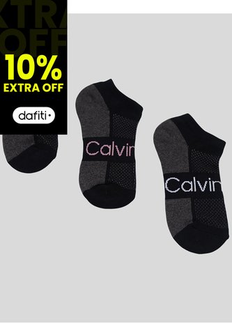 Pack Negro De 3 Medias Cushion Invisibles Calvin Klein Calvin Klein
