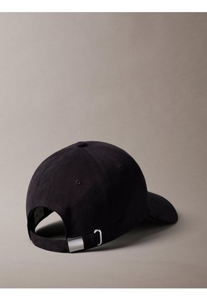 Gorra Negra De Béisbol Con Logo Monograma A Capas Calvin Klein