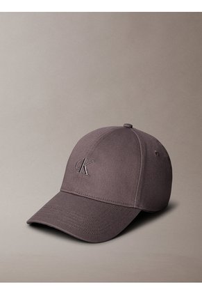 Gorra Gris Con Monograma Bordado Calvin Klein