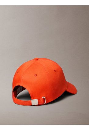 Gorra Naranja De Béisbol Con Logo Monograma Bordado Calvin Klein