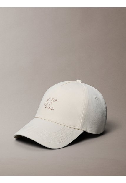 Gorra Blanca Con Bordado Monograma Calvin Klein