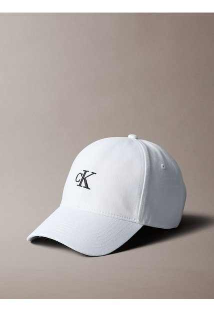 Gorra Blanca Con Monograma Bordado Calvin Klein