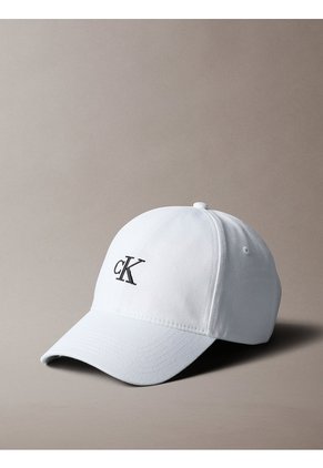Gorra Blanca Con Monograma Bordado Calvin Klein
