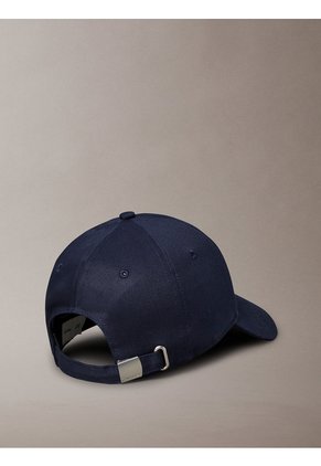 Gorra Azul Con Bordado Monograma Calvin Klein