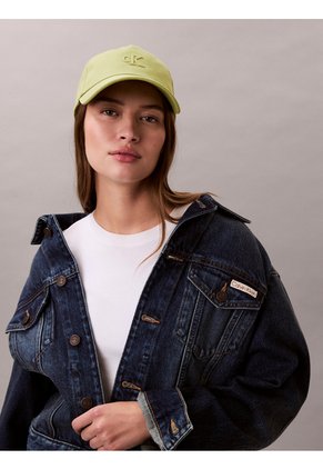Gorra Verde Con Bordado Monograma Calvin Klein