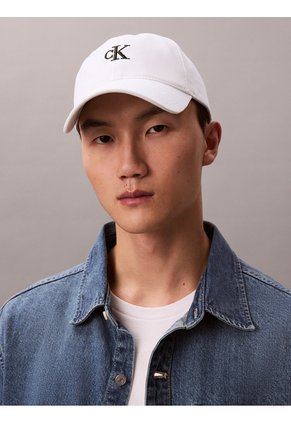 Gorra Blanca Con Monograma Bordado Calvin Klein