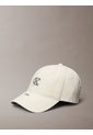 Gorra Beige En Lona De Algodón Lavado Con Detalle Deshilado Calvin Klein de Calvin Klein