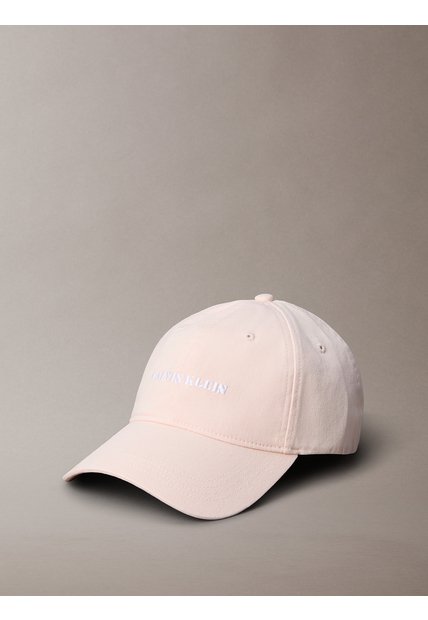 Gorra Rosa Con Gráfico Tejido De Logo Calvin Klein