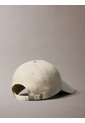 Gorra Beige En Lona De Algodón Lavado Con Detalle Deshilado Calvin Klein de Calvin Klein