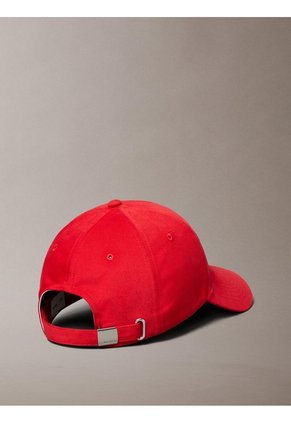 Gorra Roja De Béisbol Con Logo Monograma A Capas Calvin Klein