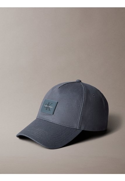 Gorra Gris Con Parche De Goma De Monologo Calvin Klein