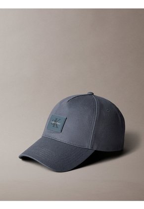 Gorra Gris Con Parche De Goma De Monologo Calvin Klein