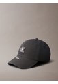 Gorra Negra En Lona De Algodón Lavado Con Detalle Deshilado Calvin Klein de Calvin Klein