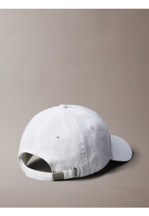 Gorra Blanca Con Gráfico Tejido De Logo Calvin Klein