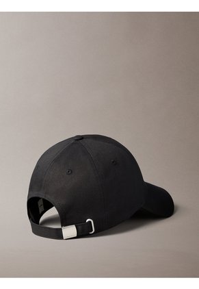 Gorra Negra Con Parche De Goma De Monologo Calvin Klein