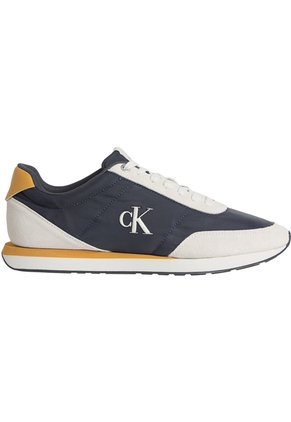 Tenis Multicolor Retro Runner Con Mix De Texturas Calvin Klein