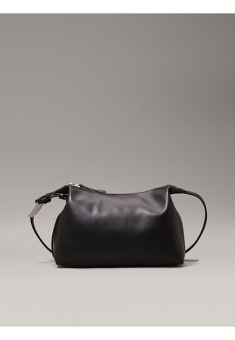Bolso Negro Cruzado Con Mini Logo Grabado Calvin Klein Calvin Klein