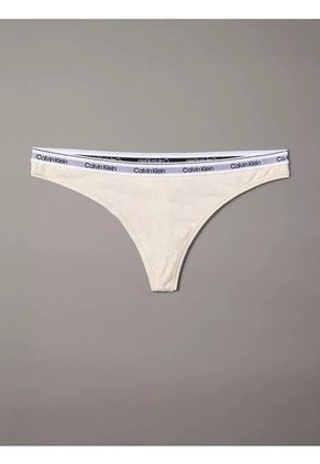 Pantie Beige Tipo Tanga - Modern Logo Calvin Klein