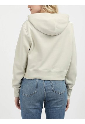 Buzo Gris Con Capota De Logo Elastic Calvin Klein