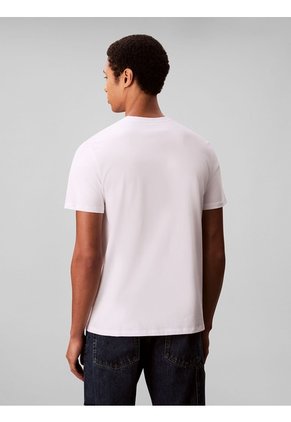 Camiseta Blanca Con Estampado Gráfico De New York Calvin Klein