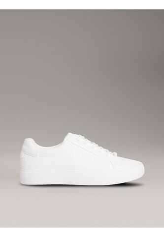 Tenis Blanco Con Monograma Calvin Klein Calvin Klein