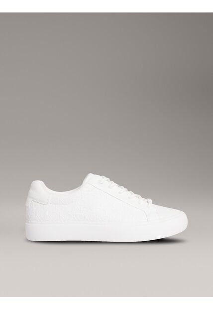Tenis Blanco Con Monograma Calvin Klein