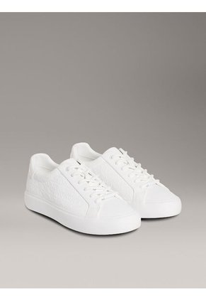 Tenis Blanco Con Monograma Calvin Klein
