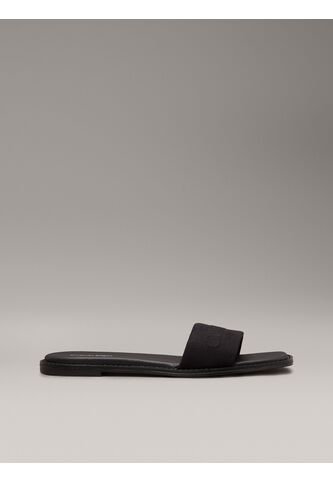 Sandalias Negro De Lona Calvin Klein Calvin Klein