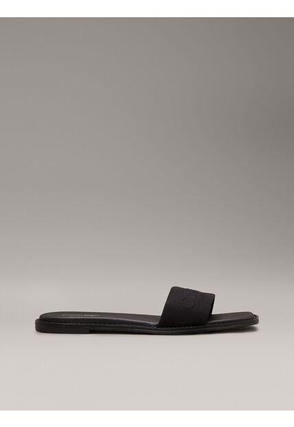 Sandalias Negro De Lona Calvin Klein