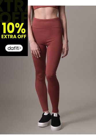 Leggings Rojo Deportivos Con Logotipo Calvin Klein Calvin Klein