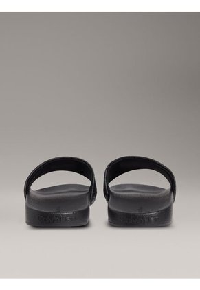 Sandalias Negro Con Estampado De Monograma Calvin Klein