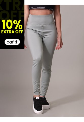 Leggings Gris Deportivos Con Logotipo Calvin Klein Calvin Klein