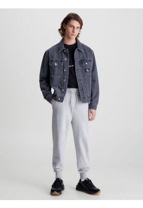 Joggers Gris Con Monograma Para Hombre Calvin Klein