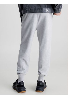 Joggers Gris Con Monograma Para Hombre Calvin Klein