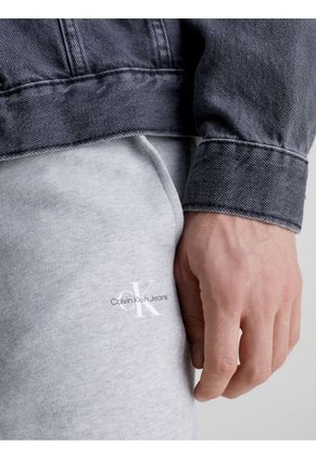 Joggers Gris Con Monograma Para Hombre Calvin Klein