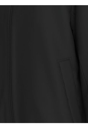 Chaqueta Negra De Nailon Acolchado Con Cremallera Calvin Klein