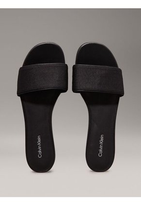 Sandalias Negro De Jacquard Con Logo Calvin Klein