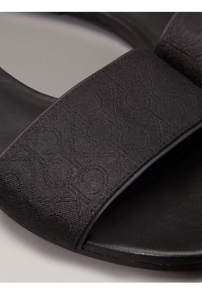 Sandalias Negro De Jacquard Con Logo Calvin Klein
