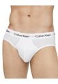 3 Pack De Calzoncillo Blanco Algodón Hip Brief Calvin Klein de Calvin Klein